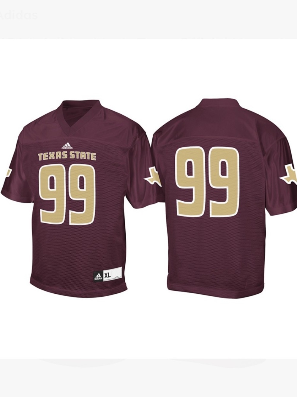 Adidas Men's Texas State Team Official Home Away Alt Football Jersey Collection